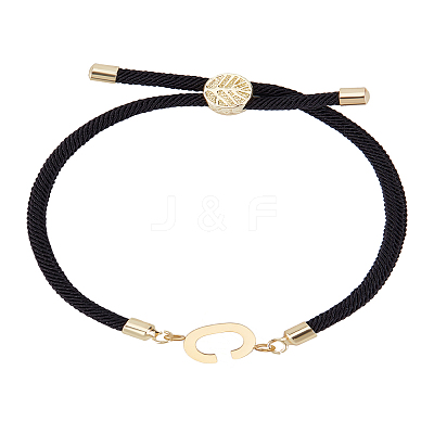 1Pc Adjustable Nylon Cord Slider Bracelets for Women BJEW-LP0001-32C-01-1