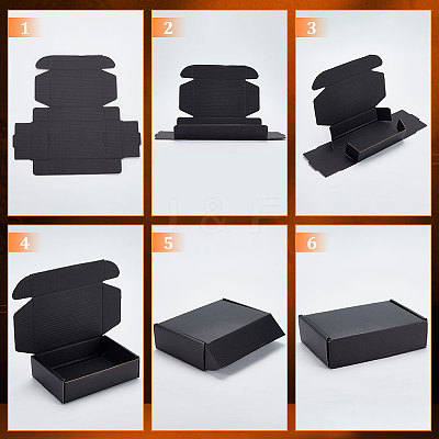 Foldable Cardboard Mailer Boxes LS-CON-WH0098-07-1