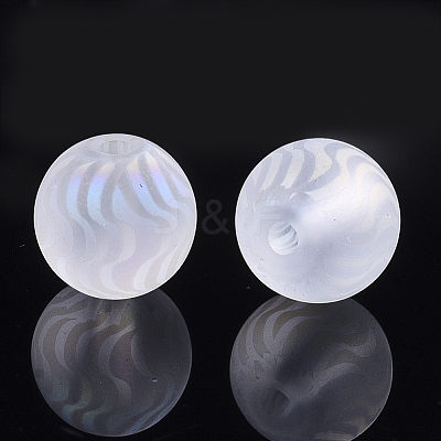 Electroplate Glass Beads EGLA-S178-02I-1