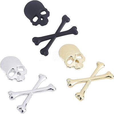 Zinc Alloy Car Stickers DIY-FH0001-005-1