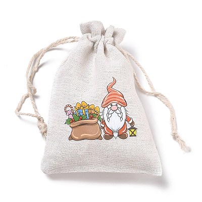 Christmas Cotton Cloth Storage Pouches LS-ABAG-M004-02N-1