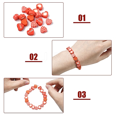 120Pcs 4 Styles Handmade Polymer Clay Beads CLAY-YW0002-66-1