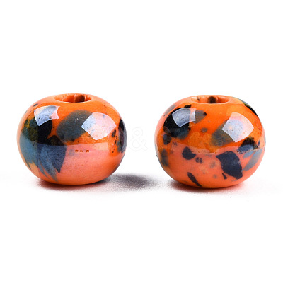 Handmade Porcelain European Beads OPDL-Q099-8-1