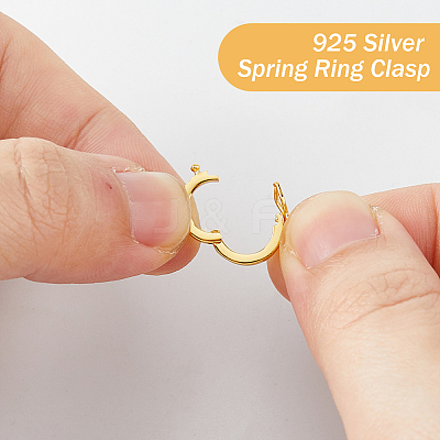 2Pcs 2 Colors 925 Sterling Silver Twister Clasp STER-FH0001-09-1
