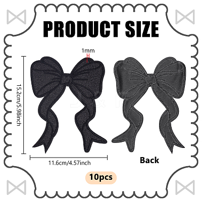 Polyester Iron on/Sew On Patches LS-DIY-WH0595-01C-1