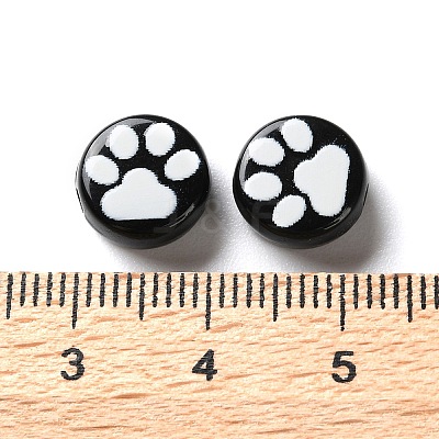 Opaque Acrylic Beads OACR-Z027-04B-02-1
