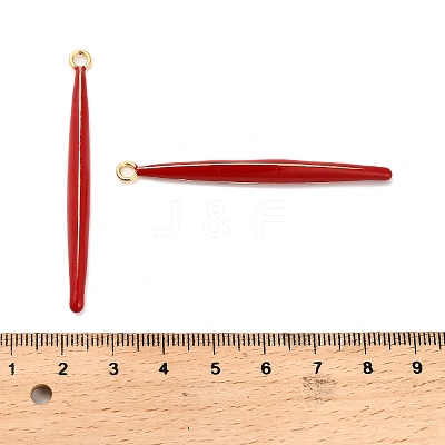 Brass Enamel Big Pendants KK-L229-008G-02-1