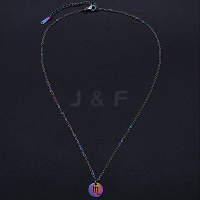 201 Stainless Steel Pendants Necklaces NJEW-S105-JN627-8-1