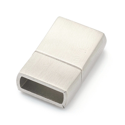 Tarnish Resistant 304 Stainless Steel Magnetic Clasps with Glue-in Ends STAS-B017-03P-1