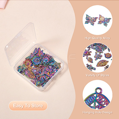 20Pcs 10 Style Alloy Pendants FIND-TA0003-92-1