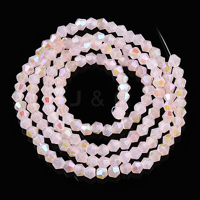 Imitation Jade Electroplate Glass Beads Strands EGLA-A039-J2mm-L07-1