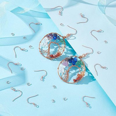 200Pcs 304 Stainless Steel Earring Hooks DIY-UN0003-79-1