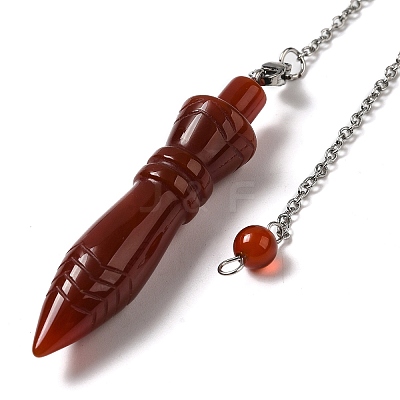 Mixed Natural Gemstone Pointed Dowsing Pendulums G-F758-F-P-1