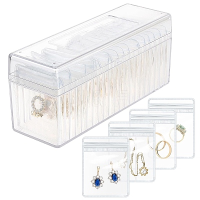 Rectangle Acrylic Jewelry Organizer Storage Boxes PW-WG6545E-02-1
