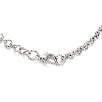 Brass Pendant Necklaces NJEW-P299-A10-P-1