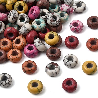 Synthetic Gemstone European Beads SPDL-R001-01-1