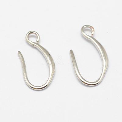 Brass Earring Hooks KK-F714-06S-1