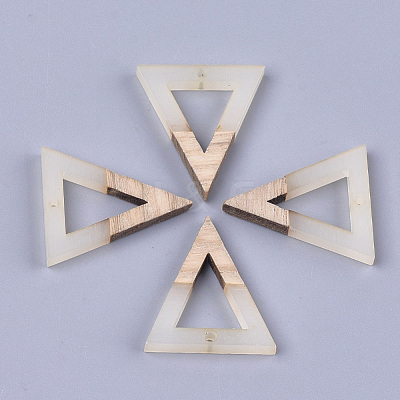 Resin & Walnut Wood Pendants RESI-S358-56B-1