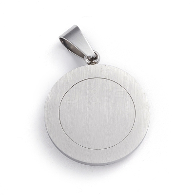 Non-Tarnish 304 Stainless Steel Pendants STAS-I143-08P-02-1