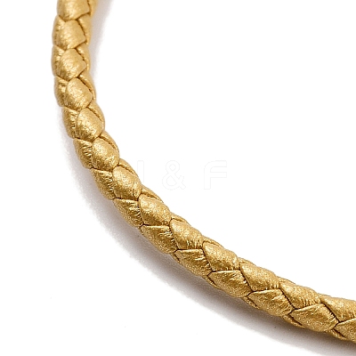 Braided Round Imitation Leather Bracelets Making BJEW-H610-01P-11-1