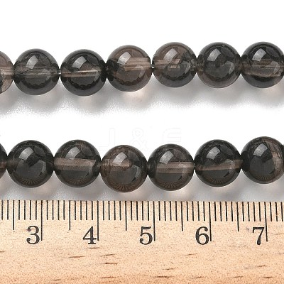 Natural Ice Obsidian Beads Strands X-G-P590-A03-8mm-02-1