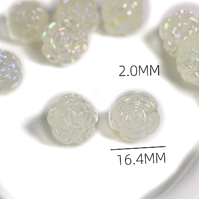 Luminous Plating Acrylic Beads PW-WG10111-01-1