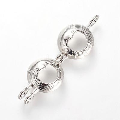 Brass Locket Pendants KK-S319-12P-1