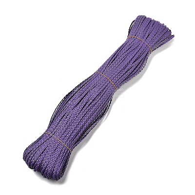 3-Ply PU Leather Braided Cord OCOR-Q059-01K-1