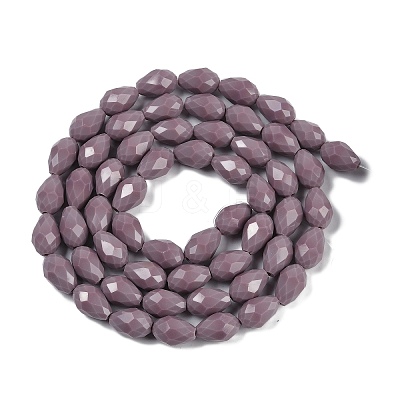 Opaque Solid Color Beads Strands EGLA-N013-P8mm-D09-1