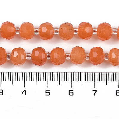 Natural Orange Aventurine Beads Strands G-H057-A02-01-1