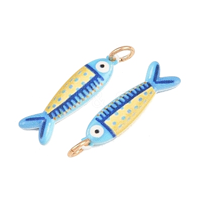 Printed Brass Pendants KK-CBA0A0E-01A-G-1