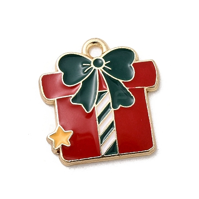 Christmas Alloy Enamel Pendants FIND-H055-17F-G02-1