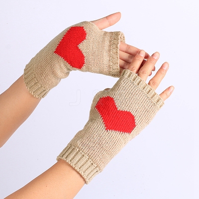 Polyacrylonitrile Fiber Yarn Knitting Fingerless Gloves COHT-PW0001-19F-1