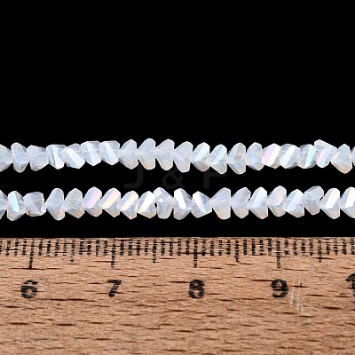 Electroplate Imitation Jade Glass Beads Strands LS-EGLA-Q139-01A-B01-1