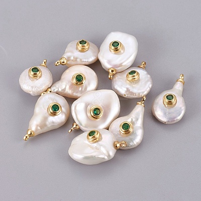 Natural Cultured Freshwater Pearl Pendants PEAR-F008-31G-02-1