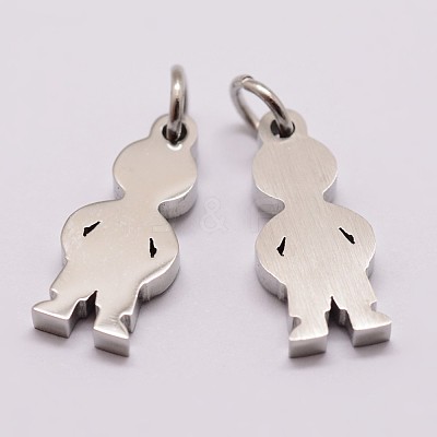 Tarnish Resistant 304 Stainless Steel Pendants STAS-P184-02P-A-1