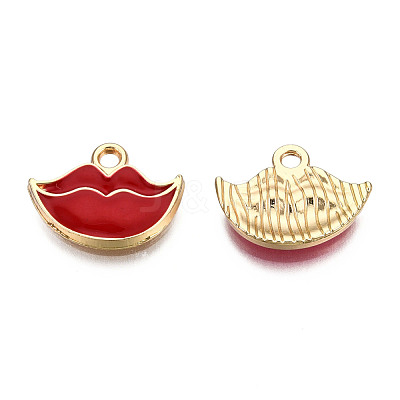 Eco-Friendly Zinc Alloy Pendants ENAM-R051-02-01G-NR-1