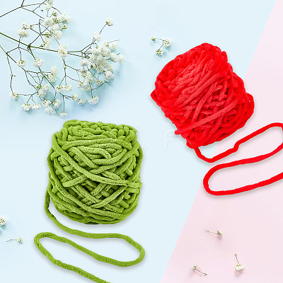 2 Skeins 2 Colors Polyester Yarn OCOR-CY0002-63B-1