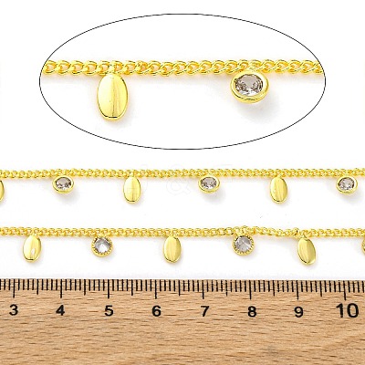 Handmade Brass Curb Chains CHC-L050-03G-02-1
