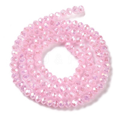 Baking Electroplate Glass Beads Strands X-DGLA-A039-J2MM-B16-1
