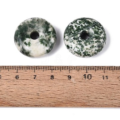 Natural Green Spot Jasper Pendants G-Q601-30B-05-1