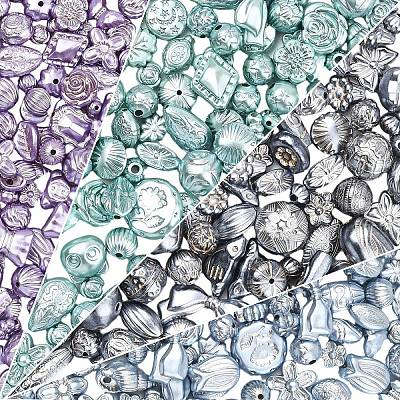 214G Pearlized Opaque Acrylic Beads OACR-YW0004-40-1