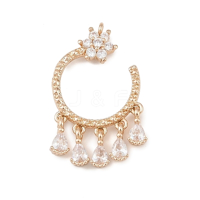 Brass Micro Pave Cubic Zirconia Pendants LS-KK-F918-01KCG-1