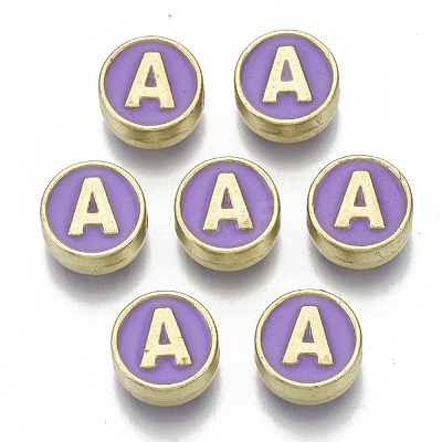 Alloy Enamel Beads ENAM-S122-028A-NR-1