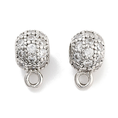 Brass with Cubic Zirconia Pendants KK-P271-09P-1