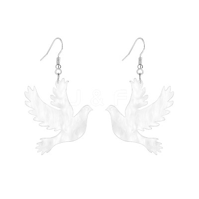Acrylic Dangle Earrings WG024EF-01-1