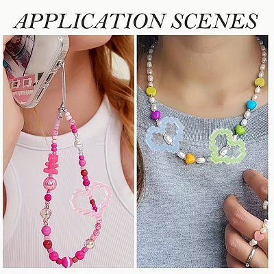 30Pcs UV Plating Acrylic Beads MACR-FS0002-43-1