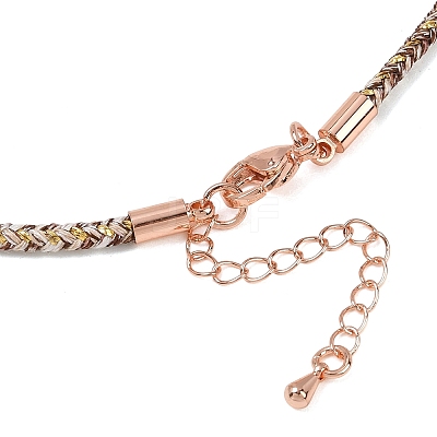 2.5MM Round Nylon Cotton Cord Necklace Making NJEW-C106-01RG-09-1