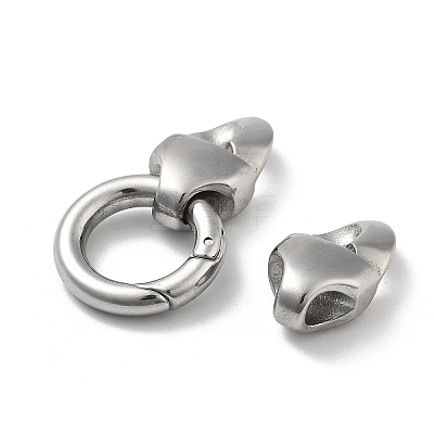 304 Stainless Steel Spring Gate Rings STAS-V008-29P-1