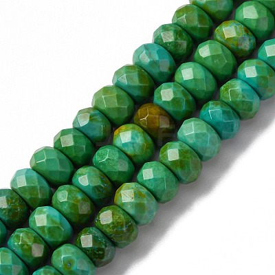 Natural Magnesite Beads Strands TURQ-P027-29-4x6mm-1